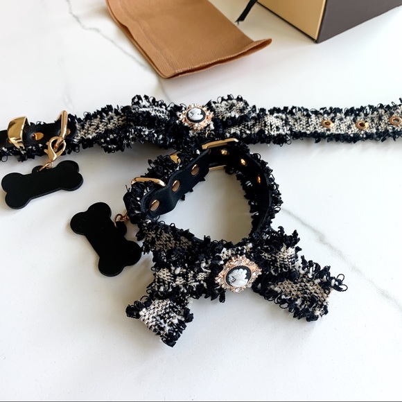 Luxe Tweed Cameo Dog Collar - Picture 9 of 9